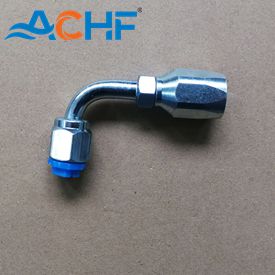 Steel Fast-hose Fitting Female-o-ring -90 Degree 5/8"-18